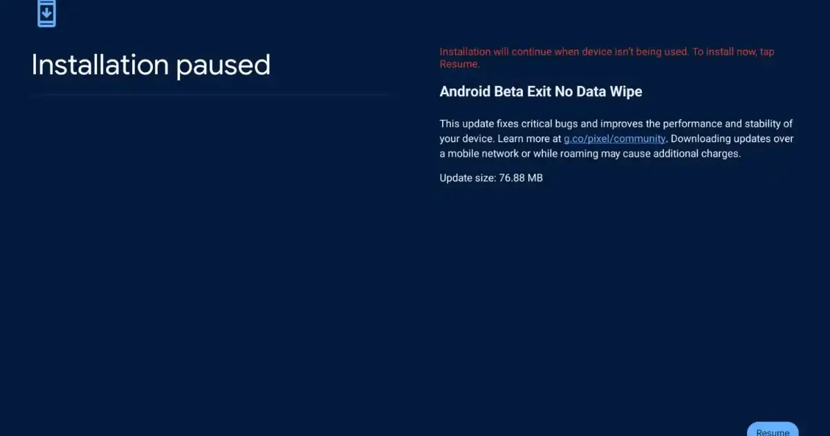 Android 16 qpr1 No Data Wipe New Updates Here