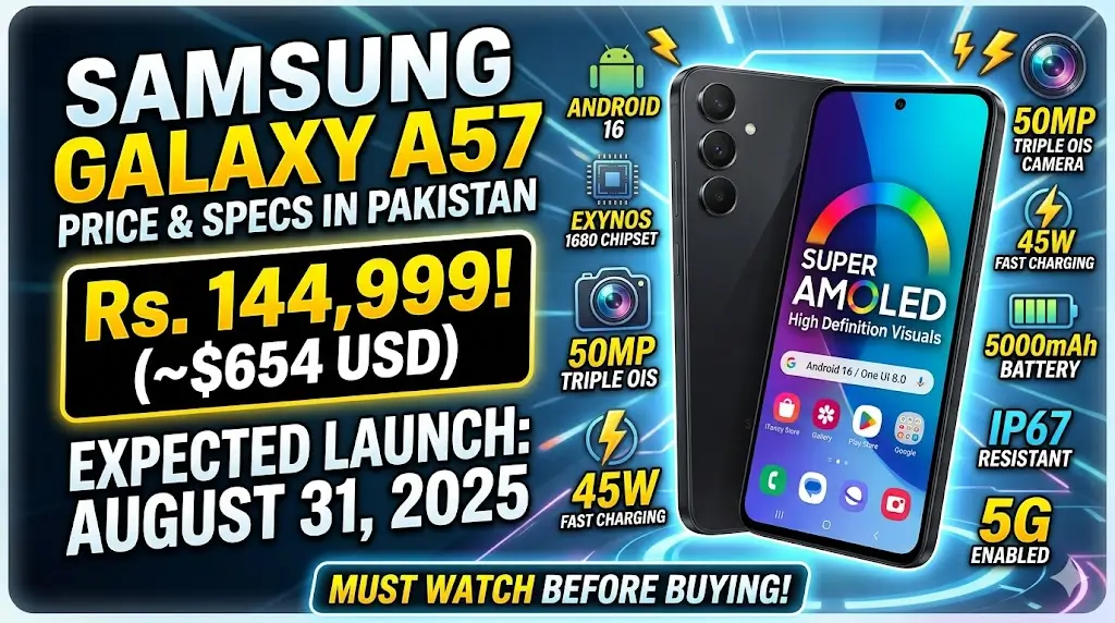 Samsung Galaxy A57 Price & Specs Details in Pakistan