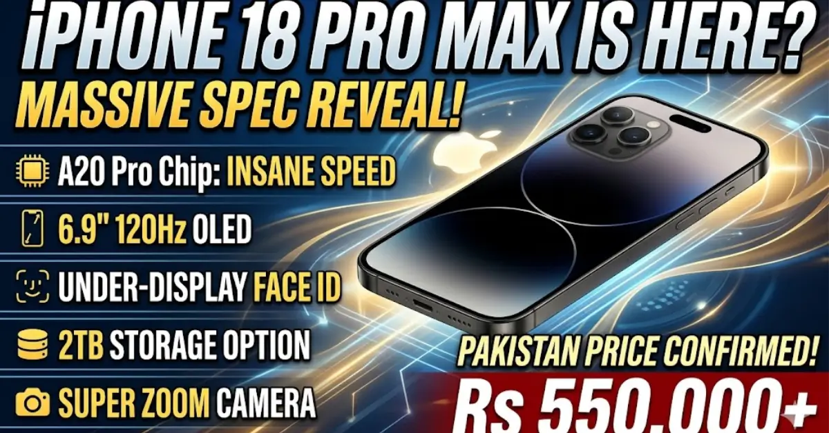 Apple Iphone 18 Pro Max Released Date & New Changings Complete Details