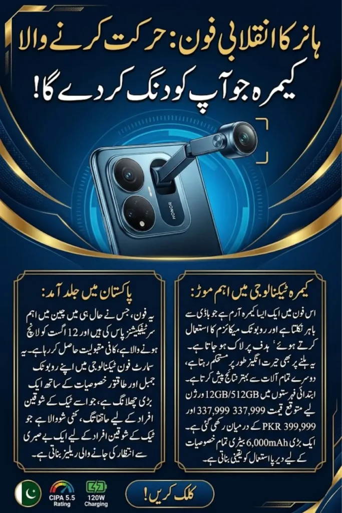 Honor Robot Phone Price in Pakistan Leaked: Expected Cost, Specs & Launch Date