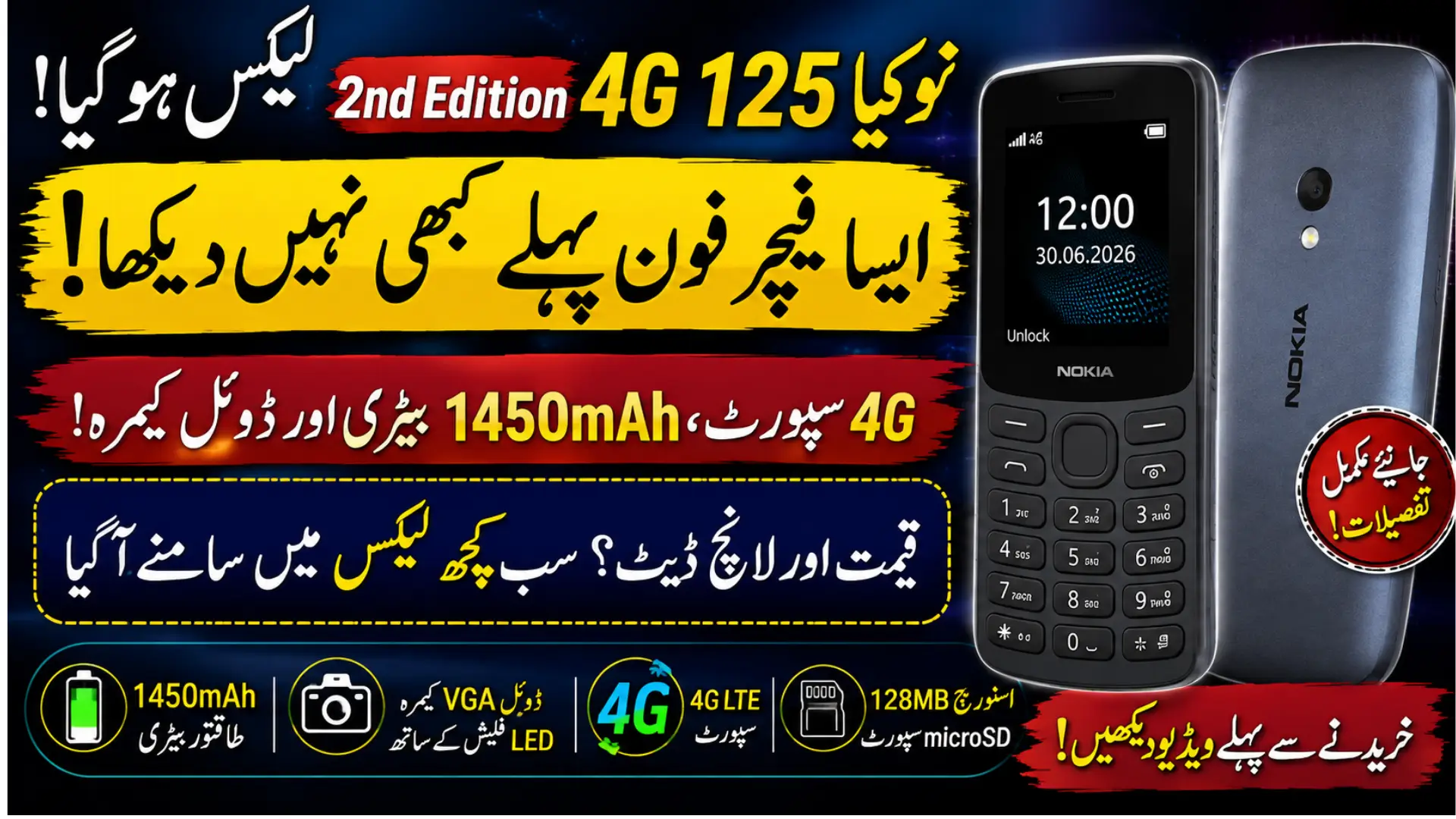 Nokia 125 4G 2nd Edition Leaked: Specs, Features and Launch